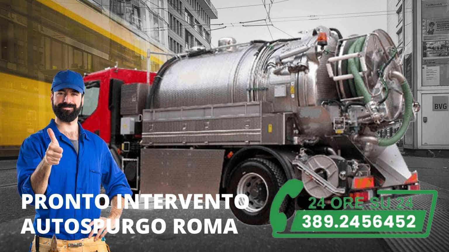 Pronto intervento autospurgo zona Garbatella